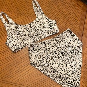 Kulani Kinis Black and White Leopard Bikini